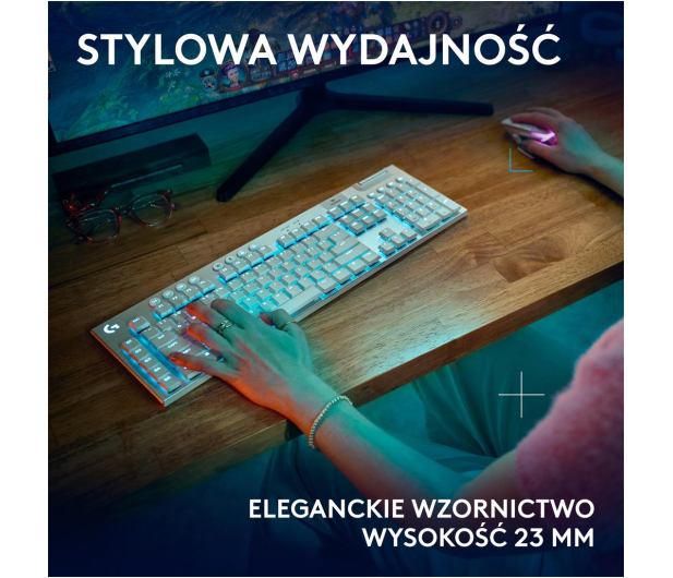 Logitech G915 X Lightspeed Tactile biały - 1276176 - zdjęcie 8